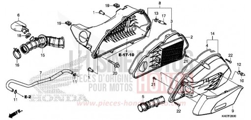 FILTRE A AIR NSS125ADK de 2019